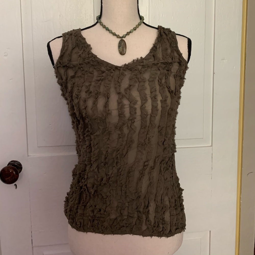 SUNDANCE RUFFLE TANK TOP